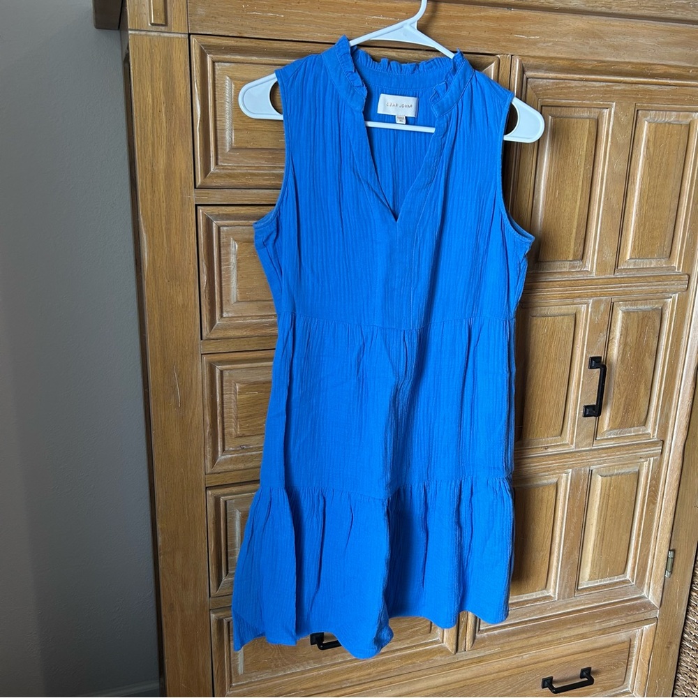 Blue Sleeveless Dear John Dress